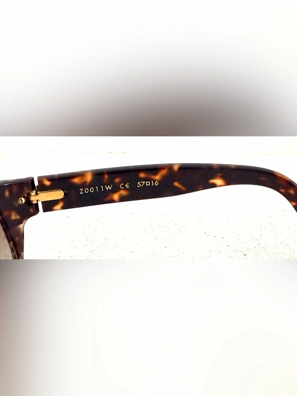 LOUIS VUITTON Z0011W Unisex Tortoise Sunglasses Gold Hardware Made in France